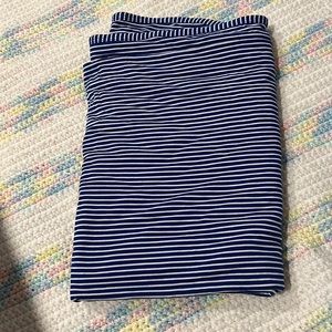 Lou Lou and company royal blue and white stripe swaddle